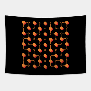 Abstract Geometric Circles Tapestry