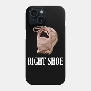 Right Pink Shoe with Mouth Phone Case