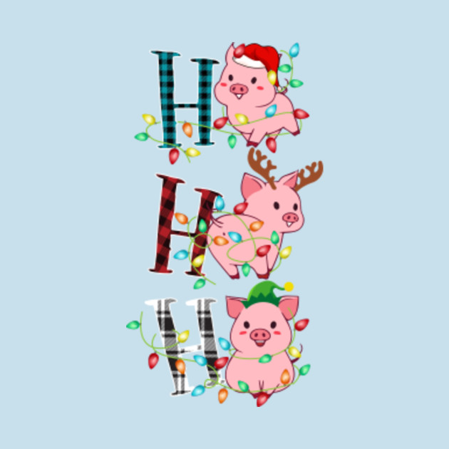 Disover Funny Pig Christmas Light - Pig Christmas - T-Shirt