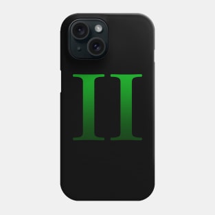 Green Roman Numeral 2 II Phone Case