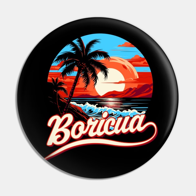 Boricua Puerto Rico Pin by Vector Deluxe