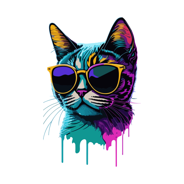 Cat with Sunglasses by ReaBelle