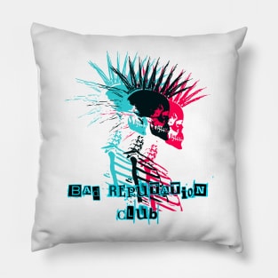 Bad Reputation Club Punk Skull! Pillow