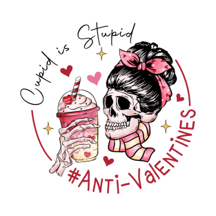 Cupid is Stupid Anti- Valentine's Day T-Shirt