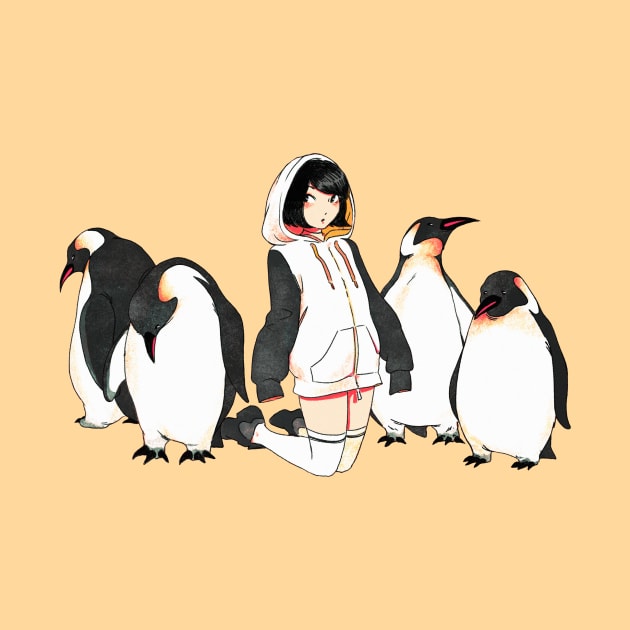 Penguin Girl by eatslugs