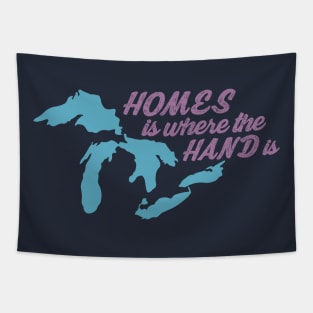 HOMES is Where the Hand Is Tapestry