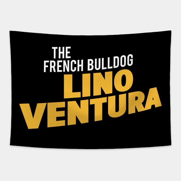 Lino Ventura: the French Bulldog Tapestry by Boogosh