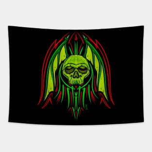 Bat winged skull Tapestry