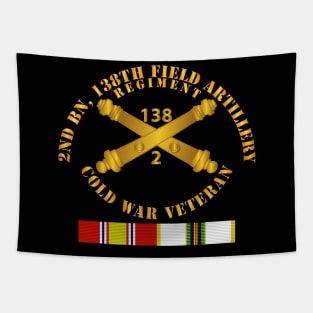 2nd Bn - 138th Artillery Regiment w Branch - Vet w COLD SVC Tapestry