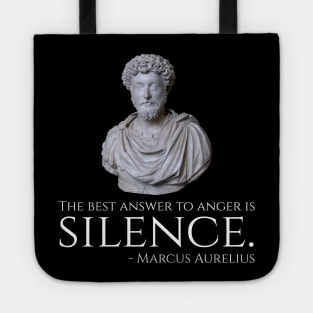 Marcus Aurelius - Stoicism Quote On Anger - Motivational Tote