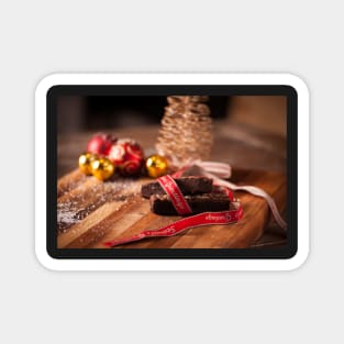 Christmas table with brownies Magnet