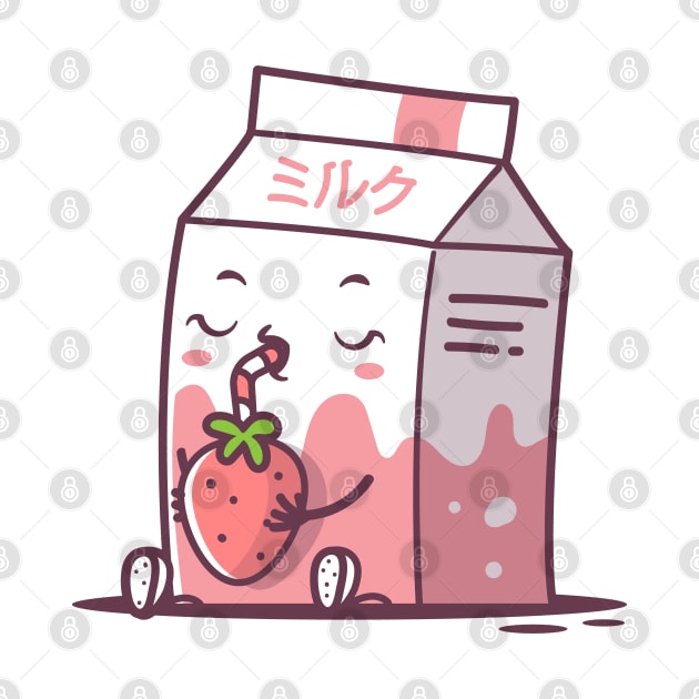 Strawberry Milk Kawaii by zoljo