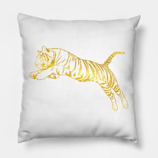 Golden Tiger Pillow