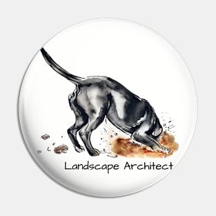 LANDSCAPE ARCHITECT Black Lab Pin