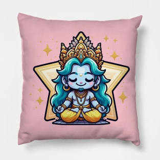 Brahma God Meditating Pillow