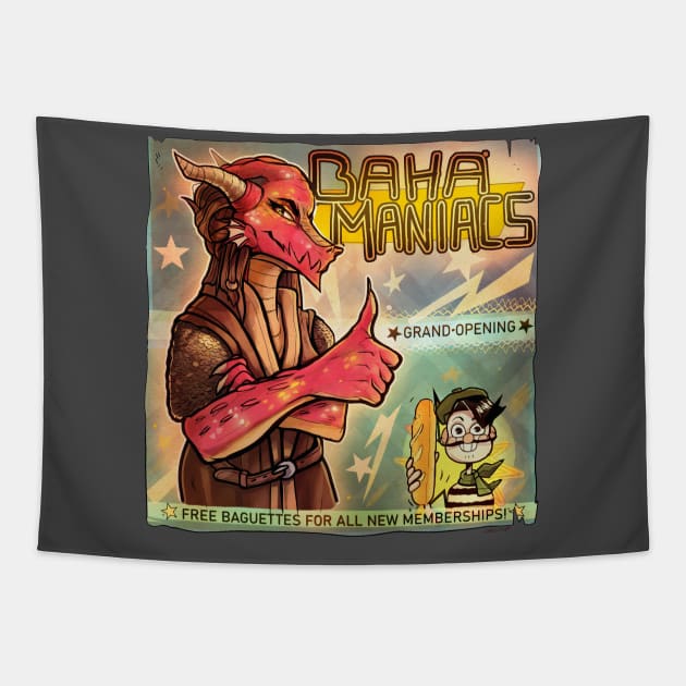 Bahamaniacs - Dumbgeons & Dragons Tapestry by Dumb Dragons Productions Store