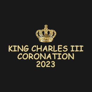 King Charles Coronation 2023 God Save The King Crown T-Shirt