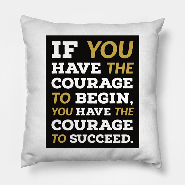 inspirational quote Pillow by CreationsByAme