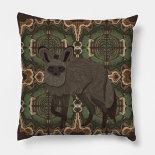 African Bat Eared Fox | African Wildlife Pillow