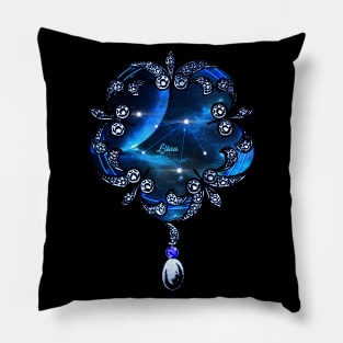 Zodiac constellation libra Pillow