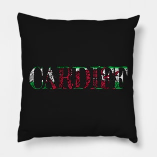 CARDIFF WELSH FLAG Pillow