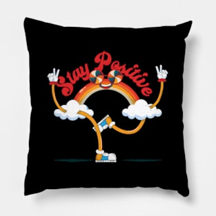 Stay Positive Baseball Pillow