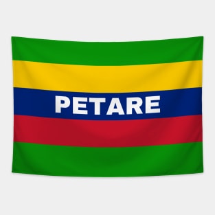 Petare City in Venezuelan Flag Colors Tapestry