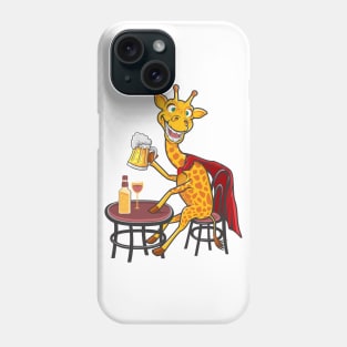 Giraffe Drinks Phone Case