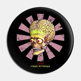 Mars Attacks Retro Japanese Pin