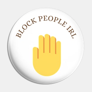 Block people Pin