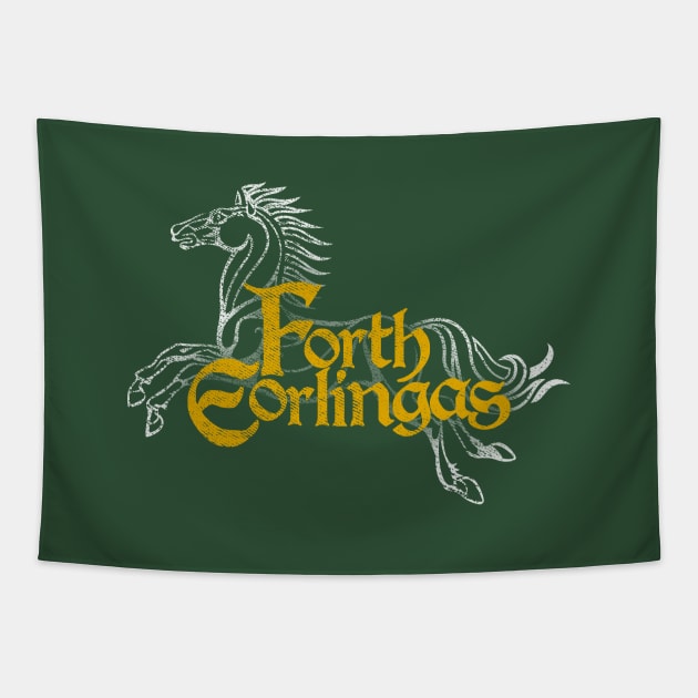 Forth Eorlingas (Lord of the Rings) - On Green Tapestry by Kinowheel