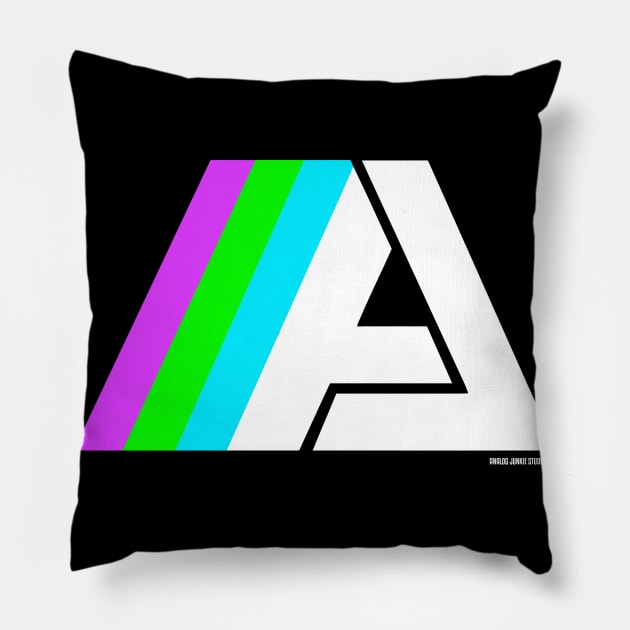 AJS TRICOLOR BEL-AIR Pillow by AnalogJunkieStudio