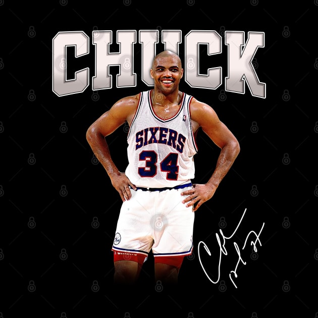 Charles Barkley The Chuck Basketball Legend Signature Vintage Retro 80s 90s Bootleg Rap Style by CarDE