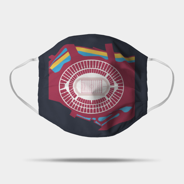 London Football Stadium Overhead West Ham United West Ham United Mask Teepublic