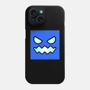 Blue Geometry Dash Phone Case