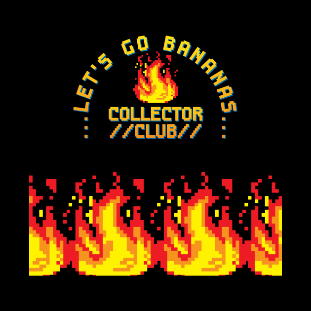 Pixelated Flame by Let's Go Bananas Collector Club