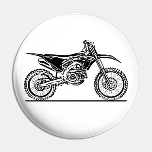 CRF450R Motorcycle Sketch Art Pin