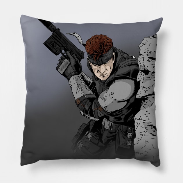 Solid Snake Pillow by Black Snow Comics