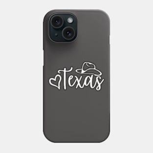 Love Texas with Hat Phone Case