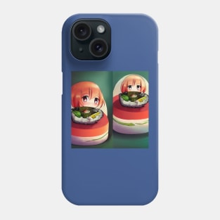 Kawaii Anime Sushi Phone Case