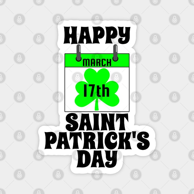 St Patricks Day Calendar Magnet by POD Creations