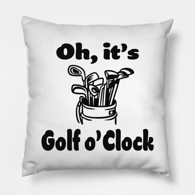 Golf Player Golfer Sayings Pillow by Foxxy Merch