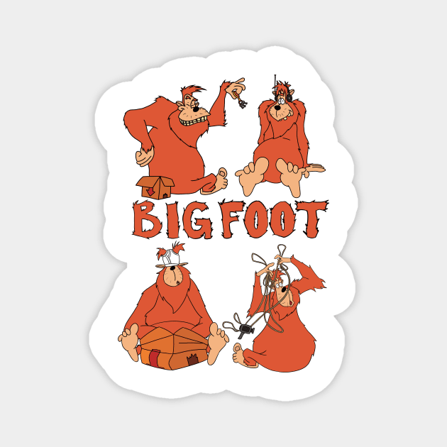 Bigfoot Magnet by Leevie