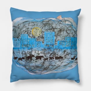 climate change city pollution Pillow