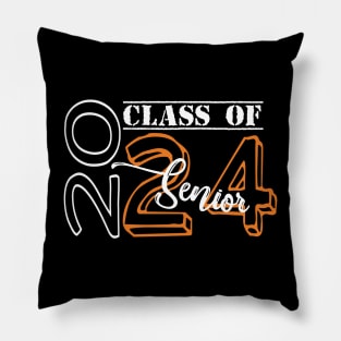 Senior 2024 Class Of 2024 Graduation Or First Day Of School Pillow
