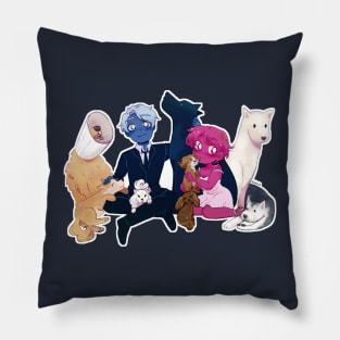 lore olympus doggy family Pillow