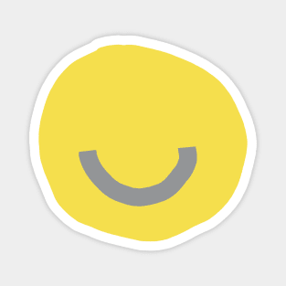 Ultimate Gray Happy Smile Face Magnet