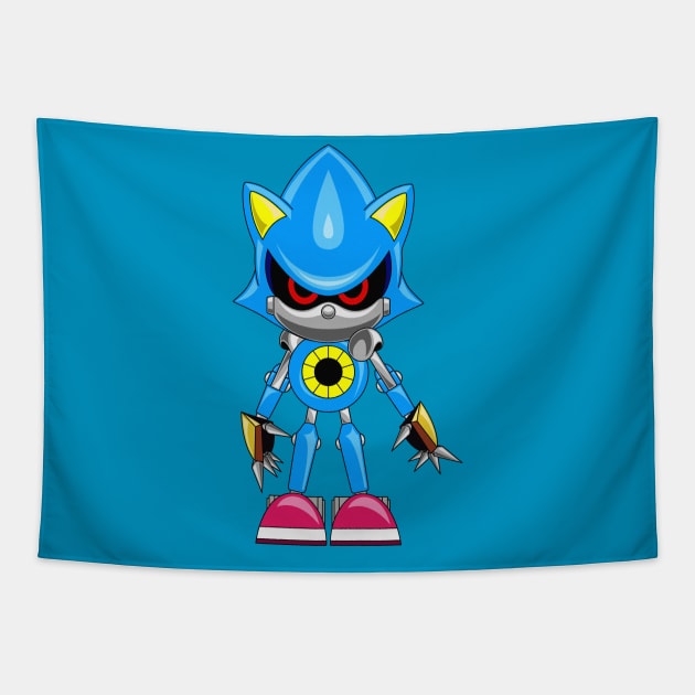 Metal Sonic Retro Tapestry by Nidavellir