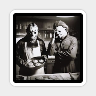 Michael & Jason in kitchen Magnet