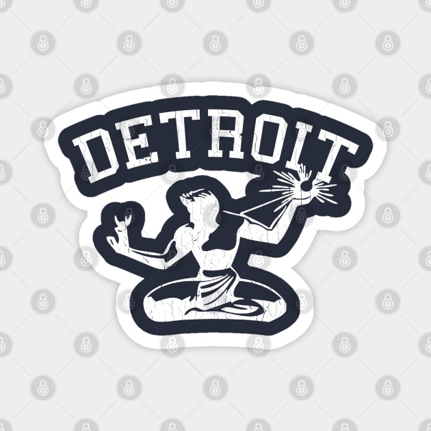 Spirit Of Detroit (vintage distressed look) Magnet by robotface